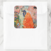 Gustav Klimt - Vrouwenvrienden Vierkante Sticker (Tas)
