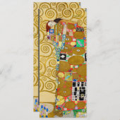 Gustav Klimt Vulling Nouveau Paar Menu (Voorkant / Achterkant)