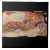 Gustav Klimt , “ Water Serpents II (girlfriends) ” Tegeltje (Voorkant)