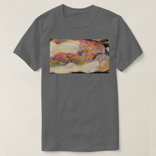 Gustav Klimt Water Service II Wasserschlangen II T-shirt (Design voorkant)