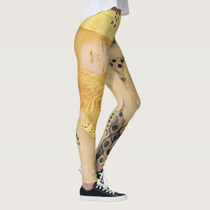 Gustav Klimt - Water Slangen I Leggings