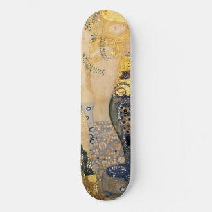 Gustav Klimt - Water Slangen I Persoonlijk Skateboard