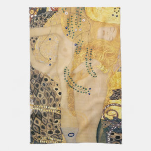 Gustav Klimt - Water Slangen I Theedoek