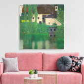 Gustav Klimt - Watergietsel Canvas Afdruk (Insitu (Woonkamer))