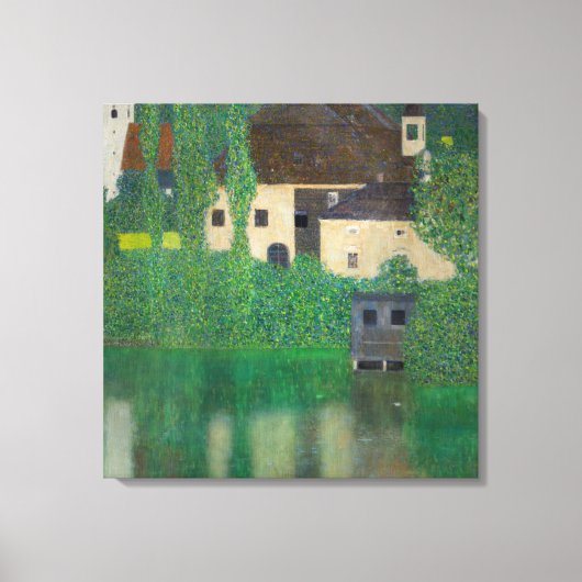 Gustav Klimt - Watergietsel Canvas Afdruk (Voorkant)