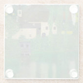 Gustav Klimt - Watergietsel Glazen Onderzetter (Achterkant)