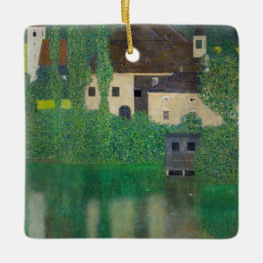 Gustav Klimt - Watergietsel Keramisch Ornament (Voorkant)