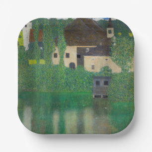 Gustav Klimt - Waterkasteel Papieren Bordje