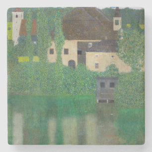 Gustav Klimt - Waterkasteel Stenen Onderzetter