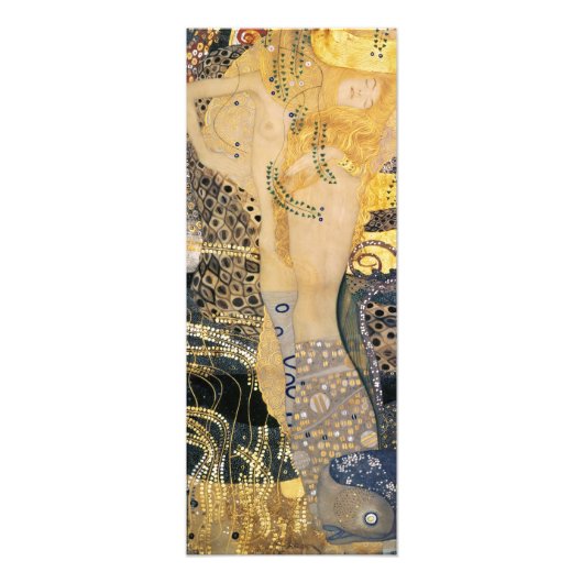 Gustav Klimt - Waterslangen I Foto Afdruk (Voorkant)