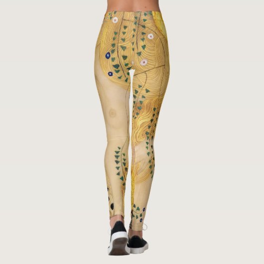Gustav Klimt - Waterslangen I Leggings (Achterkant)