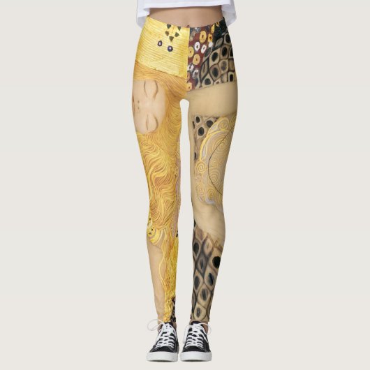 Gustav Klimt - Waterslangen I Leggings (Voorkant)