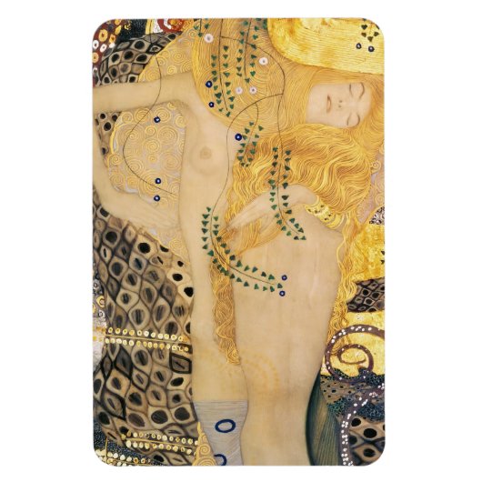 Gustav Klimt - Waterslangen I Magneet (Verticaal)