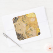 Gustav Klimt - Waterslangen I Vierkante Sticker (Envelop)
