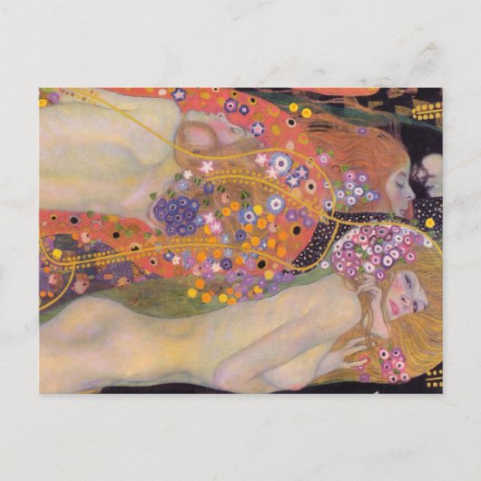 Gustav Klimt - Waterslangen II Briefkaart (Voorkant)