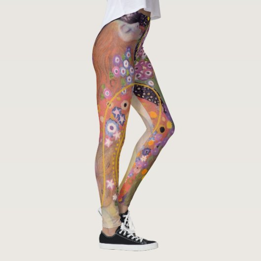 Gustav Klimt - Waterslangen II Leggings (Rechts)