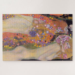 Gustav Klimt - Waterslangen II Legpuzzel