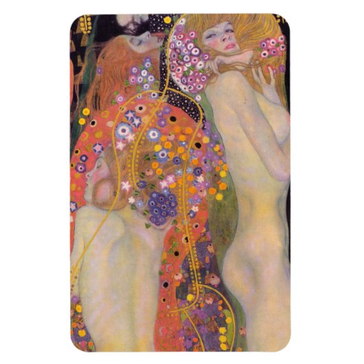 Gustav Klimt - Waterslangen II Magneet (Verticaal)