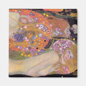 Gustav Klimt - Waterslangen II Magneet (Voorkant)