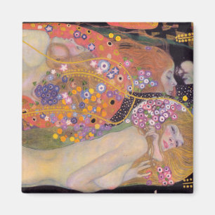 Gustav Klimt - Waterslangen II Magneet