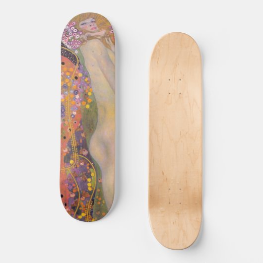 Gustav Klimt - Waterslangen II Persoonlijk Skateboard (Voorkant)