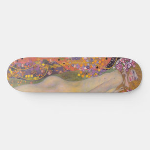 Gustav Klimt - Waterslangen II Persoonlijk Skateboard