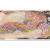 Gustav Klimt - Waterslangen II Sticker (Voorkant)
