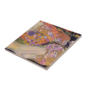 Gustav Klimt - Waterslangen II Tegeltje (Zijkant)