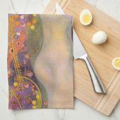 Gustav Klimt - Waterslangen II Theedoek (Quarter Fold)