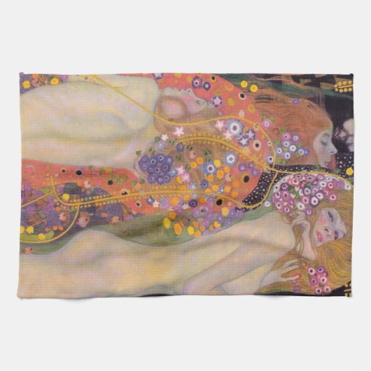 Gustav Klimt - Waterslangen II Theedoek (Horizontaal)