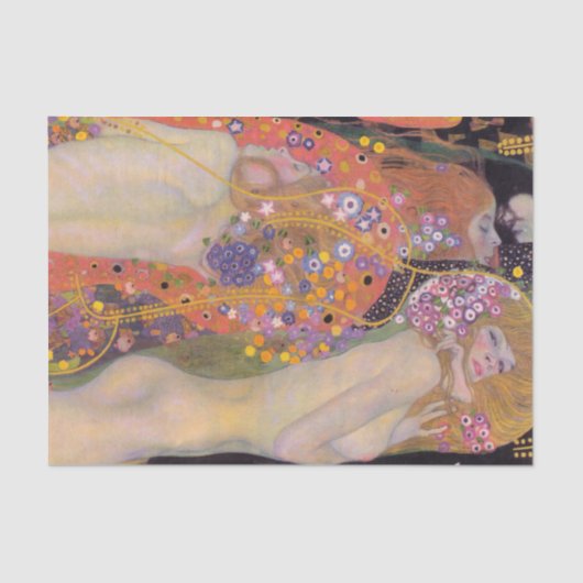 Gustav Klimt - Waterslangen II Tissuepapier (Voorkant)