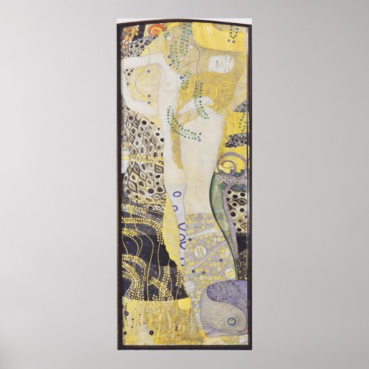 Gustav Klimt - waterslangen Poster (Voorkant)