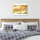 Gustav Klimt - Waterslangen (vrienden) II Canvas Afdruk (Insitu (Slaapkamer))