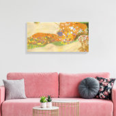 Gustav Klimt - Waterslangen (vrienden) II Canvas Afdruk (Insitu (Woonkamer))