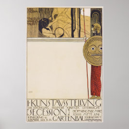 Gustav Klimt Weense Secession Tentoonstelling Kuns Poster