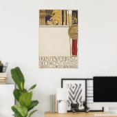 Gustav Klimt Weense Secession Tentoonstelling Kuns Poster (Thuiskantoor)