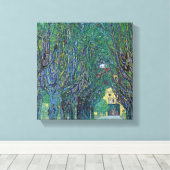 Gustav Klimt - Weg naar het Park Canvas Afdruk (Insitu (Houten vloer))
