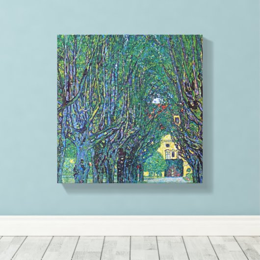 Gustav Klimt - Weg naar het Park Canvas Afdruk (Insitu (Houten vloer))