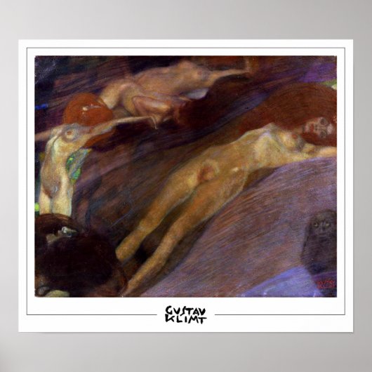 Gustav Klimt Zedign Art Poster #112 (Voorkant)