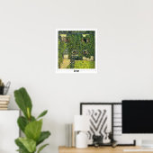 Gustav Klimt Zedign Art Poster #20 (Thuiskantoor)
