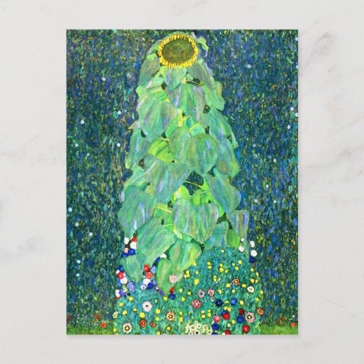 Gustav Klimt: Zonnebloem Briefkaart (Voorkant)