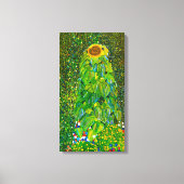 Gustav Klimt Zonnebloem Canvas Poster (Voorkant)