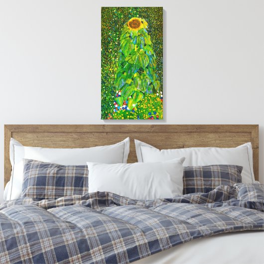 Gustav Klimt Zonnebloem Canvas Poster (Insitu (Slaapkamer))