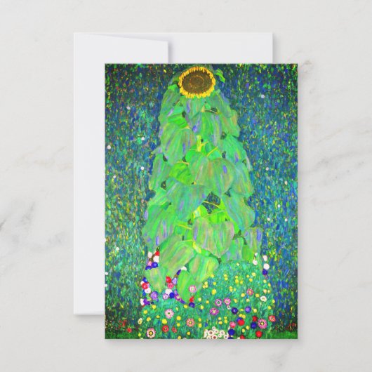 Gustav Klimt Zonnebloem Kaart (Voorkant)