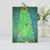 Gustav Klimt Zonnebloem Kaart (Staand voorkant)