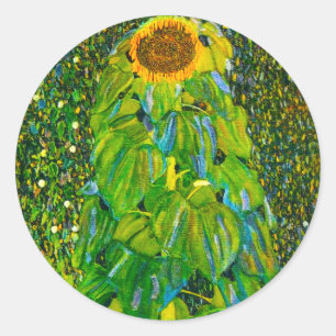 Gustav Klimt Zonnebloem Stickers