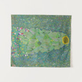 Gustav Klimt Zonnebloem Vintage Bloemen Tapijt Wandkleed (Voorkant (horizontaal))