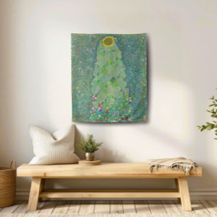 Gustav Klimt Zonnebloem Vintage Bloemen Tapijt Wandkleed