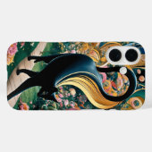 Gustav Klimt Zwarte Kat In Een Bloementuin, Kat Ku Case-Mate iPhone Case (Achterkant (horizontaal))