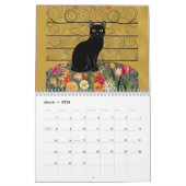 Gustav Klimt Zwarte kat in een bloementuin, katten Kalender (Mar 2026)